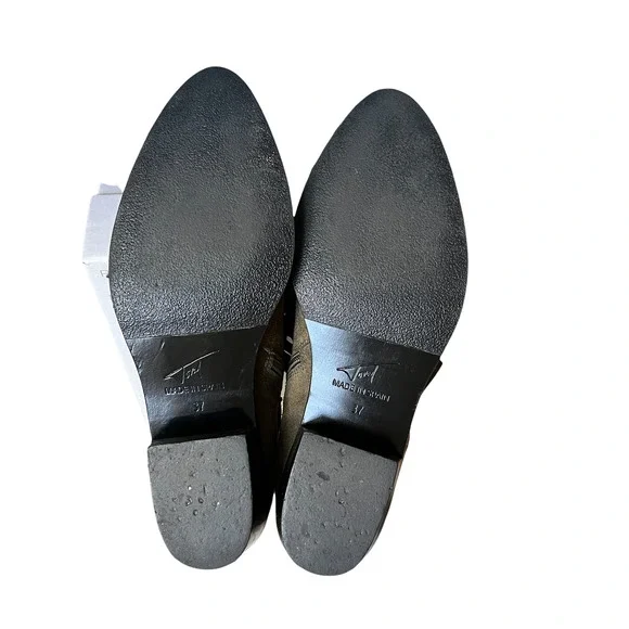 Toral Suede Olive Green Fringe Tassel Women's Ankle Boots  EU 37 / US 6 - 6.5 - Picture 4 of 6